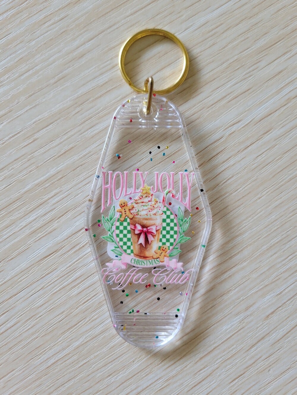 🎄☕️Christmas Coffee Keychain